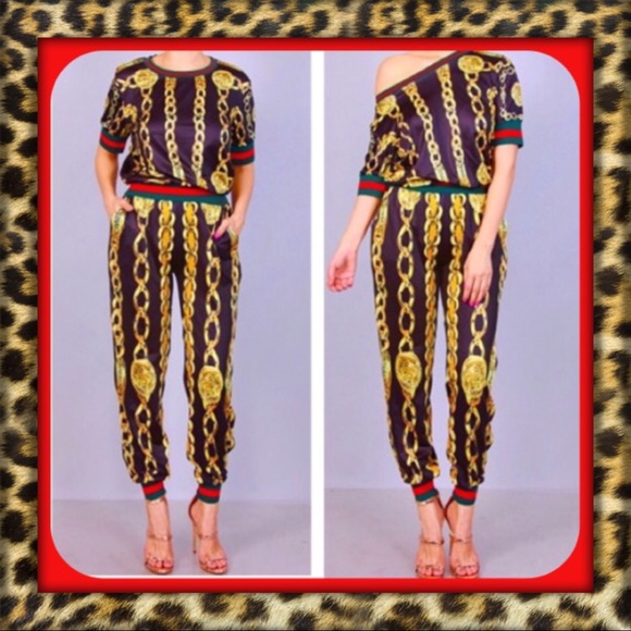 Tops - Eye Catching 2 piece Fashion Joggers.